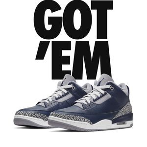 Air jordan retro 3 georgetown size 10 2021 release
